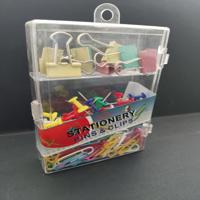 Caja de Tachuelas, clip, broches